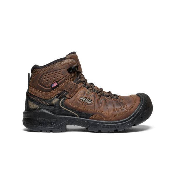 Men's Targhee IV Waterproof Work Boot (Carbon Toe) | Dark Earth/Black