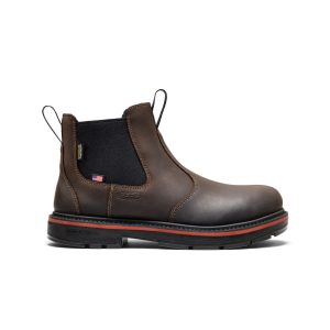 Men's Liberty Chelsea 90° Heel Work Boot (Carbon Toe)  |  Coffee Bean/Black