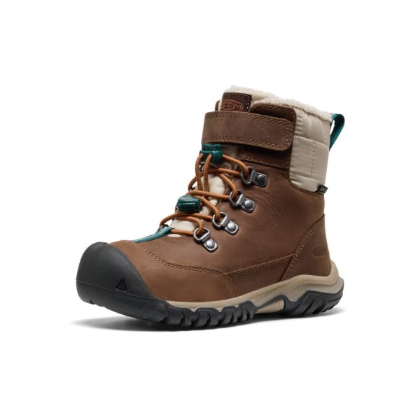 Little Kids' Kanibou Waterproof Winter Boot | Dark Earth/Roasted Pecan