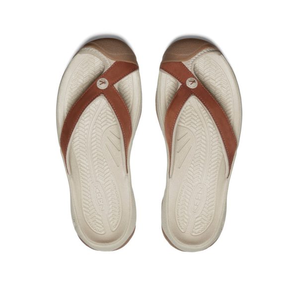 Women's Waimea Leather Flip-Flop | Sorrel Horse/Plaza Taupe