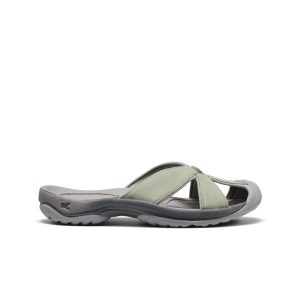 Women's Bali Leather Slide Sandal | Lily Pad/Steel Grey