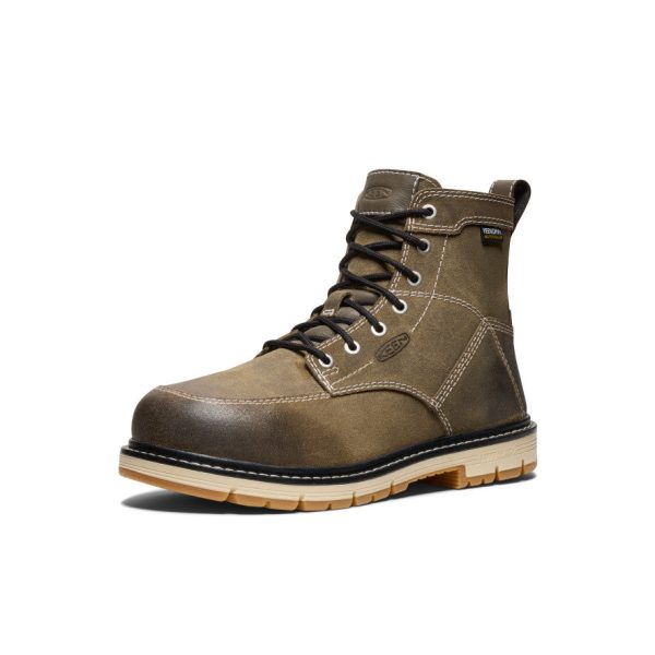 Women's San Jose 6 Waterproof 90?? Heel Boot (Aluminum Toe) | Steel Grey/Gum