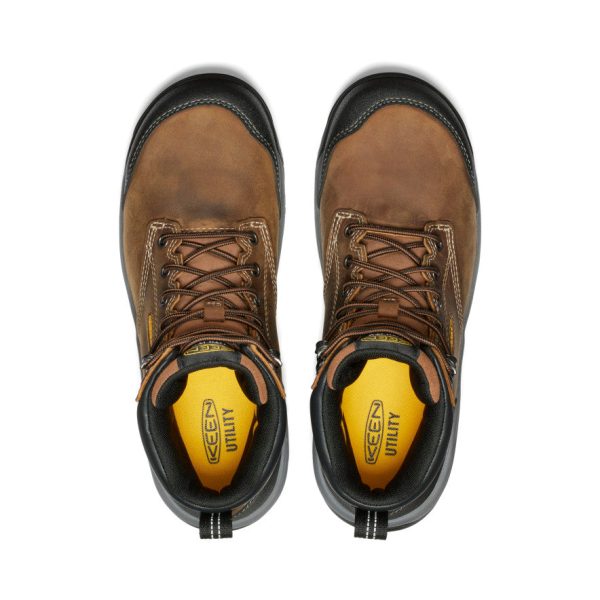 Men's Evanston 6 Waterproof Boot (Carbon Toe)  |  Bison/Black