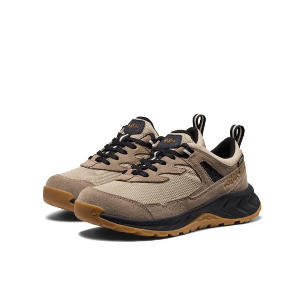 Big Kids' Hightrail Waterproof Hiking Shoe  |  Brindle/Oak Buff