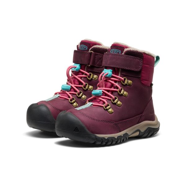 Little Kids' Kanibou Waterproof Winter Boot | Fig/Pink Lemonade