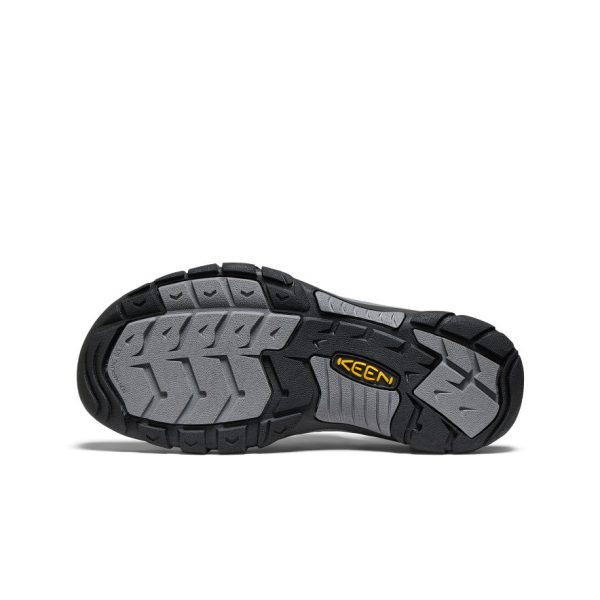 Men's Newport Leather Sandal  |  Black/Steel Grey