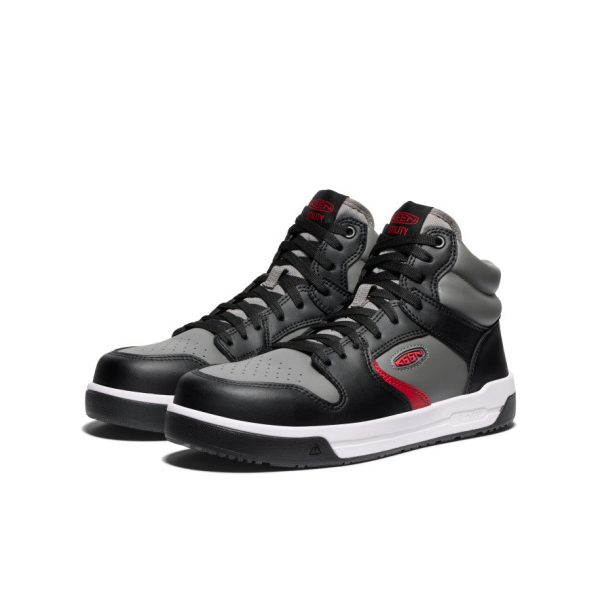 Men's Overton Mid Work Shoe (Carbon Toe) | Steel Grey/Black