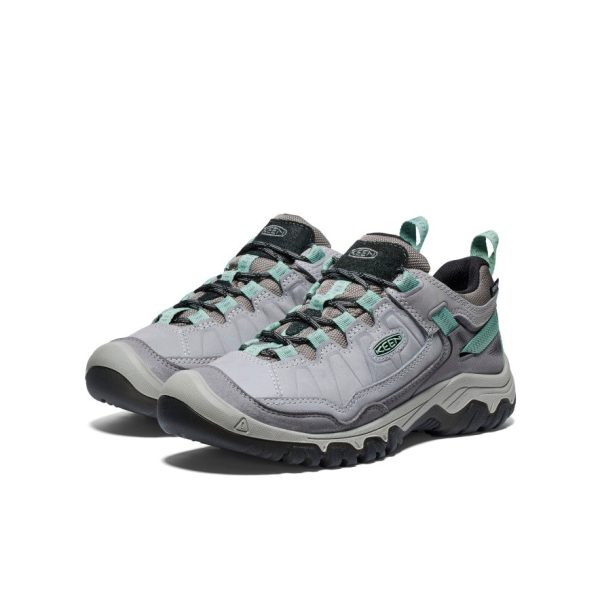 Women's Targhee IV Wide Waterproof Hiking Shoe  |  Alloy/Granite Green