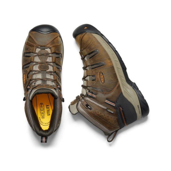 Men's Flint II Waterproof Mid (Soft Toe) | Black Olive/Brindle
