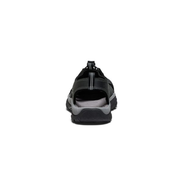 Men's Newport Leather Sandal  |  Black/Steel Grey